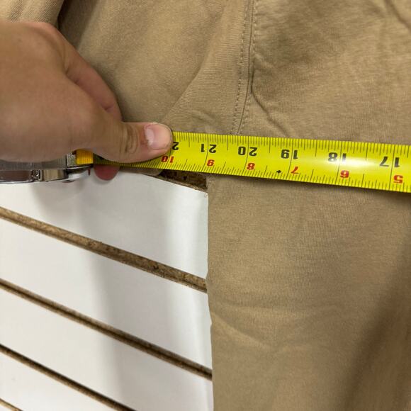 Vintage Kansas Jayhawks KU Shirt Mens Size LARGE Tan Short Sleeve Lofteez - Picture 4 of 4